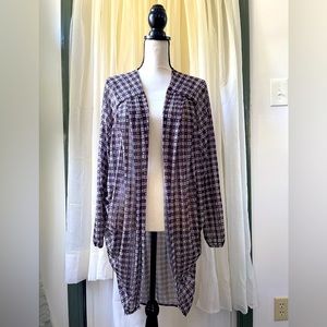 NWT Evil Twin Good Omen "Gingham Cape" Cardigan